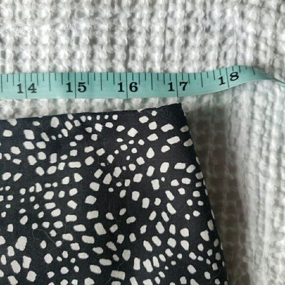 Liz Claiborne Women's Size 12 Pencil Skirt Lined Black White Cotton Blend - Picture 9 of 10